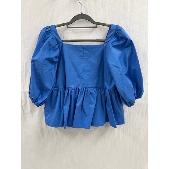 Monica Nera Aqua Blue Natasha Top size L - Picture 3 of 4